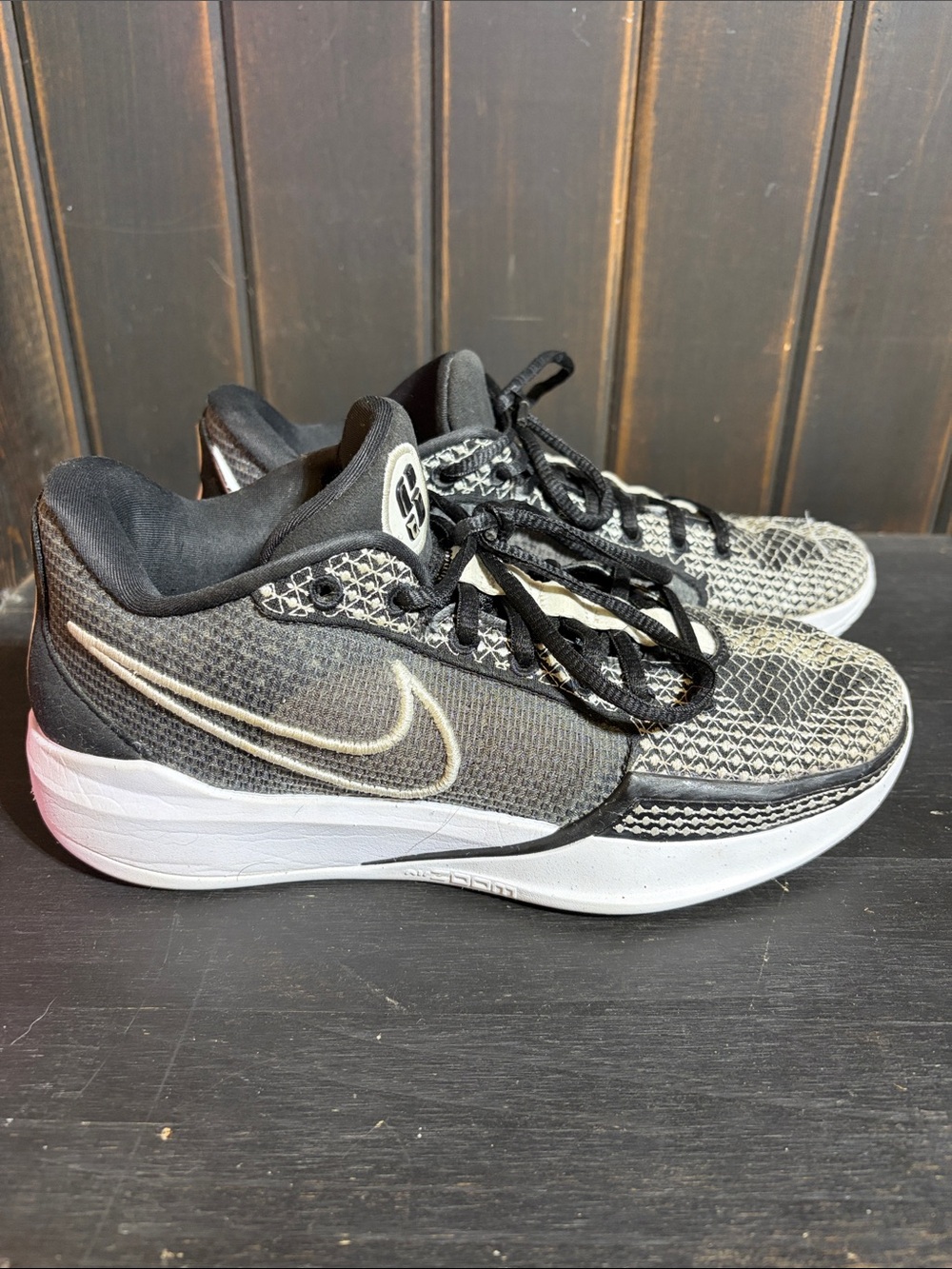 Nike Sabrina 1 Women Black and White Low-Top Sneakers